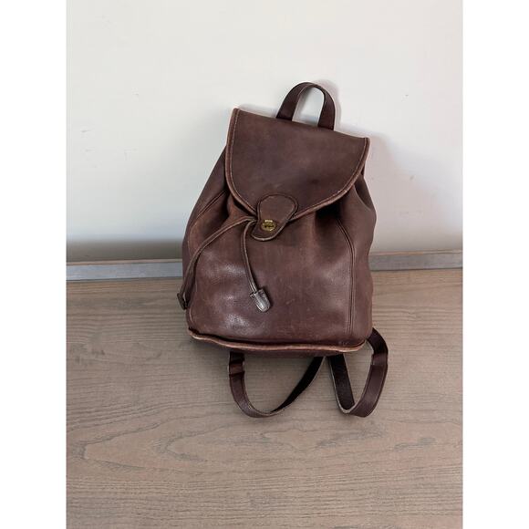 Vintage Coach Backpack Brown - Picture 1 of 6